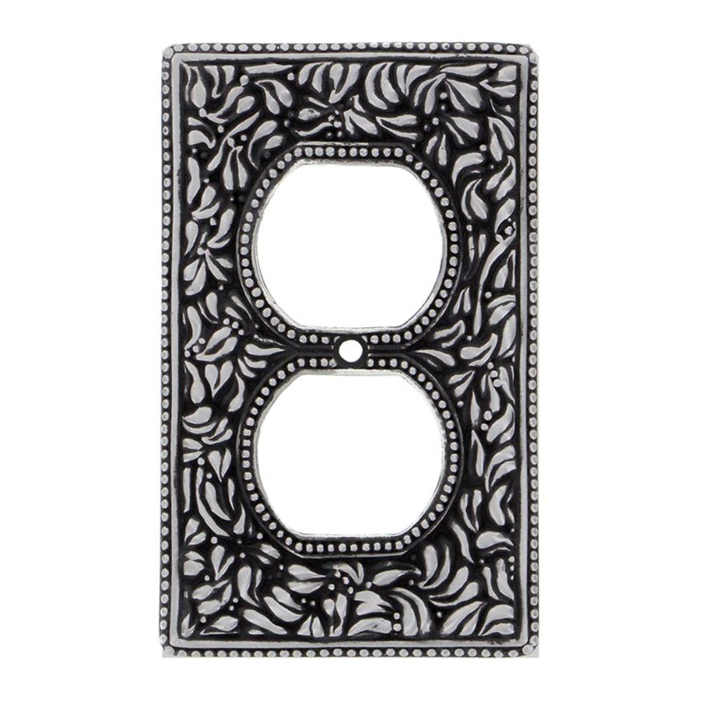 Vicenza WP7001-AN San Michele Wall Plate Single Outlet in Antique Nickel