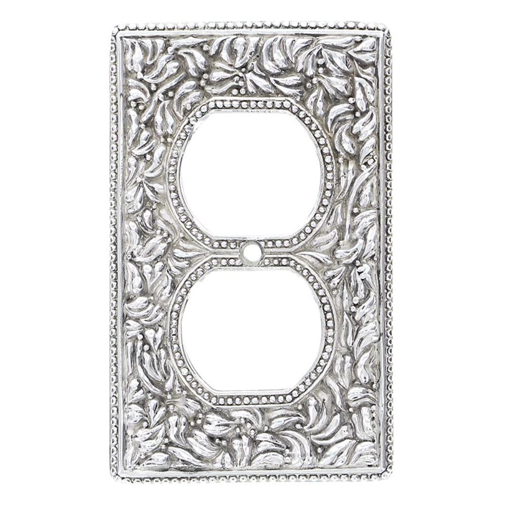 Vicenza WP7001-PN San Michele Wall Plate Single Outlet in Polished Nickel