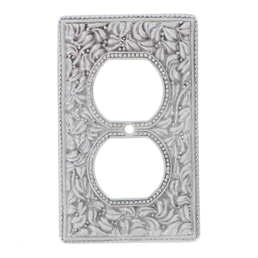 Vicenza WP7001-SN San Michele Wall Plate Single Outlet in Satin Nickel