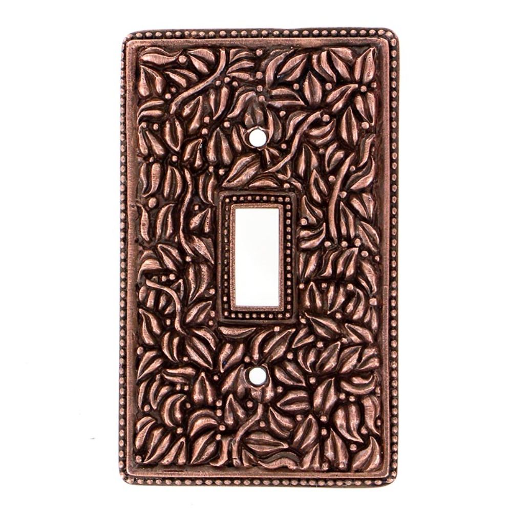 Vicenza WP7002-AC San Michele Wall Plate Single Toggle in Antique Copper