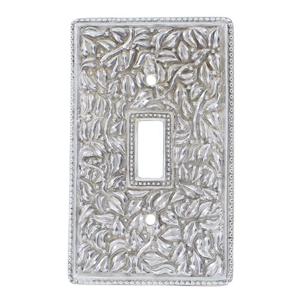 Vicenza WP7002-PS San Michele Wall Plate Single Toggle in Polished Silver