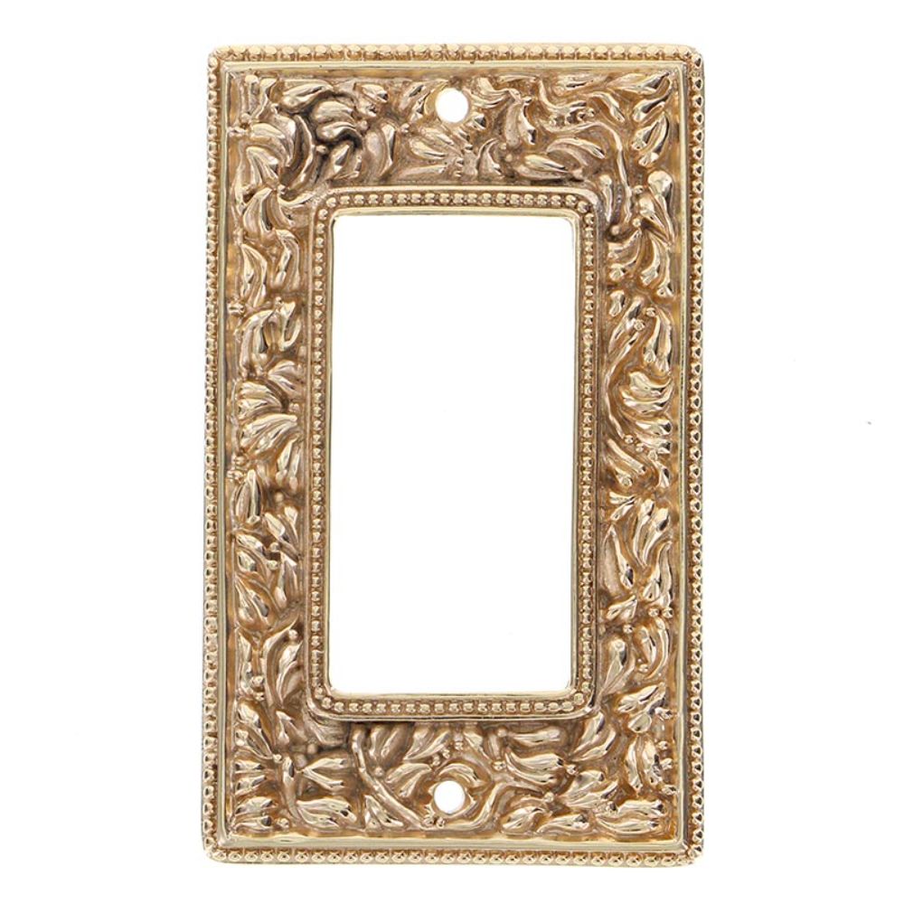Vicenza WP7004-PG San Michele Wall Plate Single Dimmer in Polished Gold