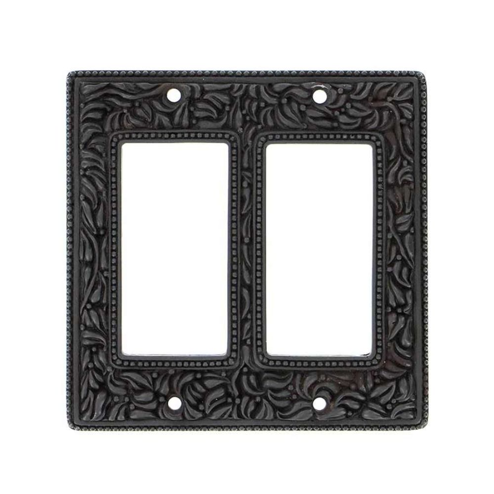 Vicenza WP7005-OB San Michele Wall Plate Double Dimmer in Oil-Rubbed Bronze