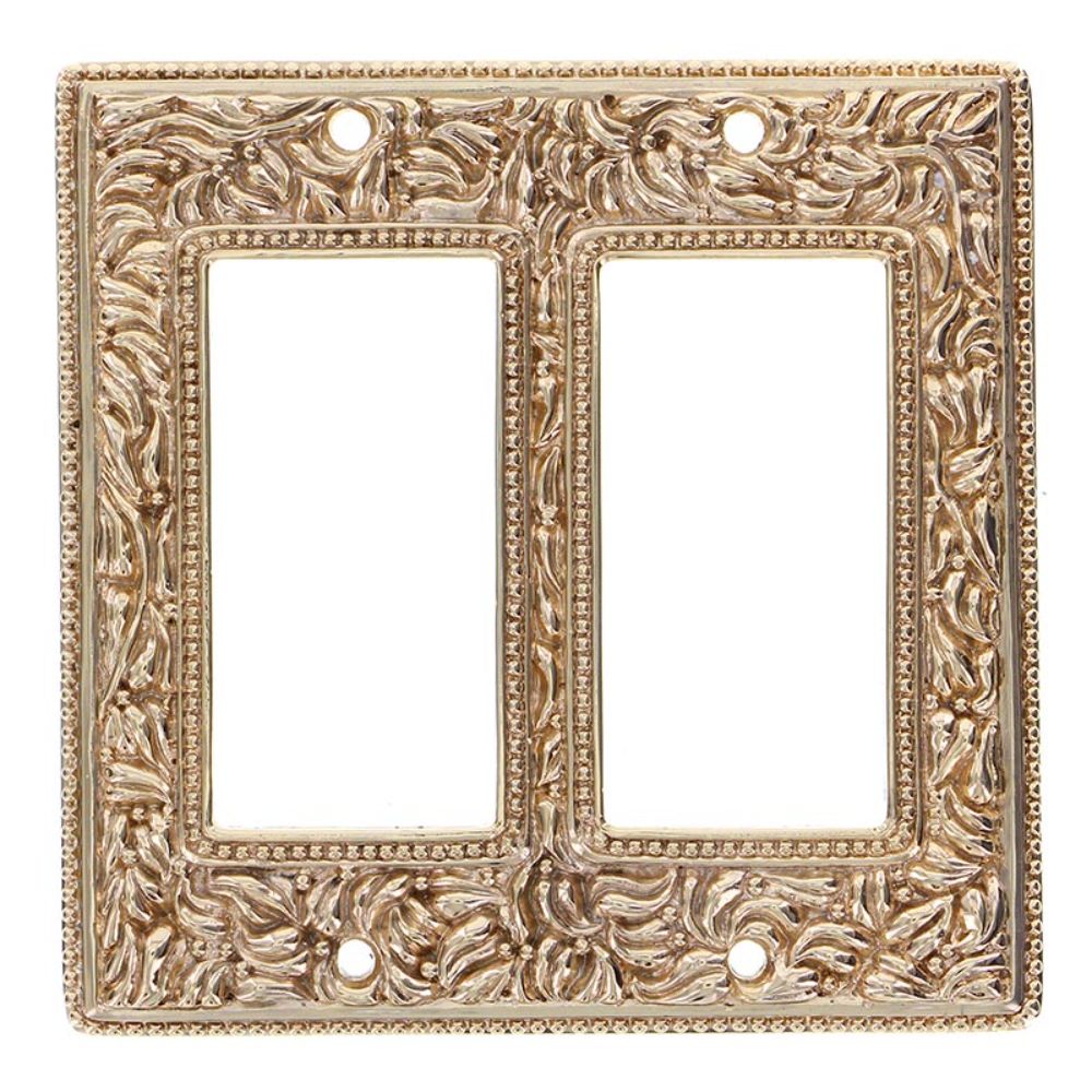 Vicenza WP7005-PG San Michele Wall Plate Double Dimmer in Polished Gold