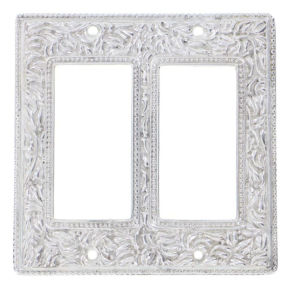 Vicenza WP7005-PN San Michele Wall Plate Double Dimmer in Polished Nickel