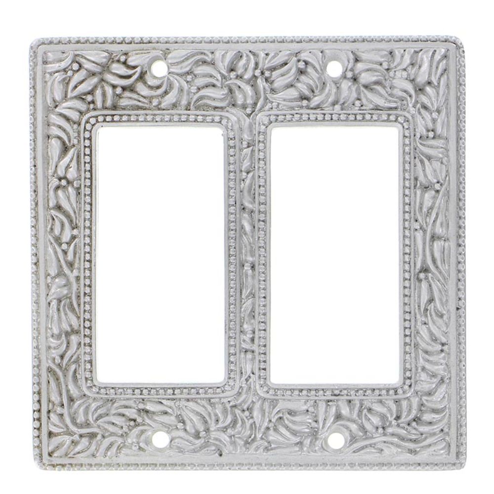 Vicenza WP7005-SN San Michele Wall Plate Double Dimmer in Satin Nickel
