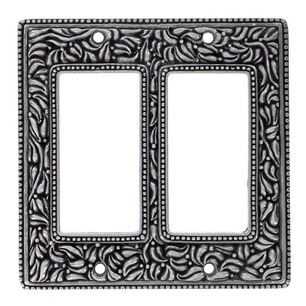 Vicenza WP7005-VP San Michele Wall Plate Double Dimmer in Vintage Pewter