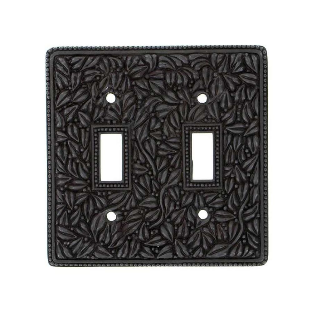 Vicenza WP7006-OB San Michele Wall Plate Double Toggle in Oil-Rubbed Bronze
