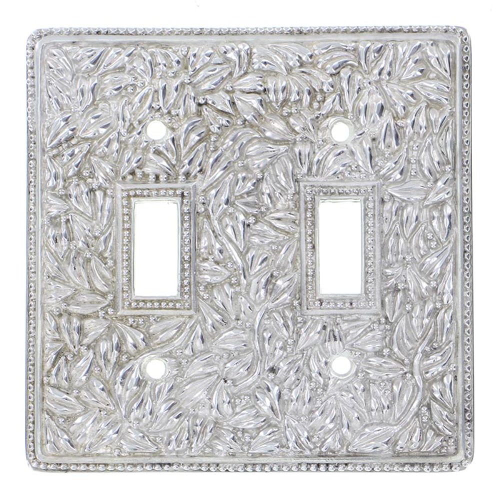 Vicenza WP7006-PS San Michele Wall Plate Double Toggle in Polished Silver
