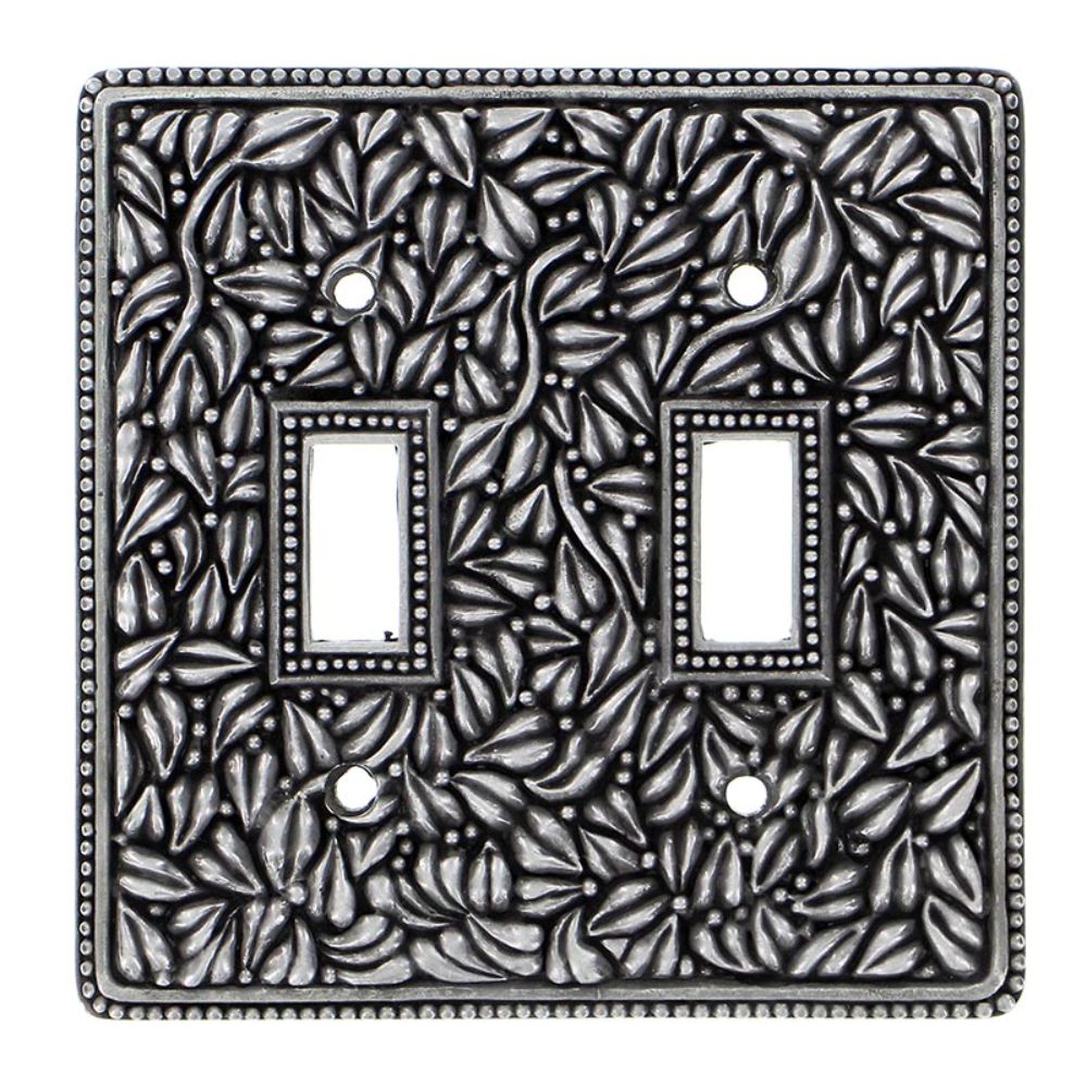 Vicenza WP7006-VP San Michele Wall Plate Double Toggle in Vintage Pewter