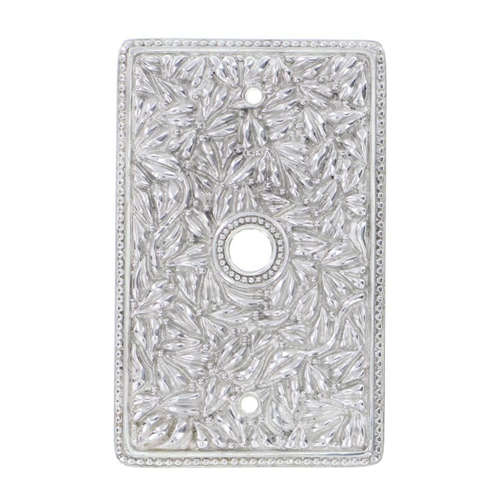 Vicenza WP7009-PS San Michele Wall Plate TV/Phone in Polished Silver