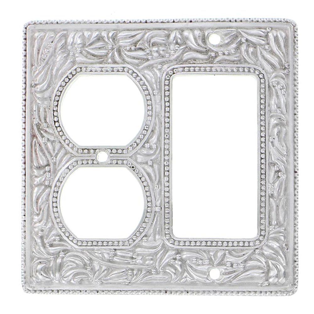 Vicenza WP7011-PN San Michele Wall Plate Dimmer/Outlet in Polished Nickel