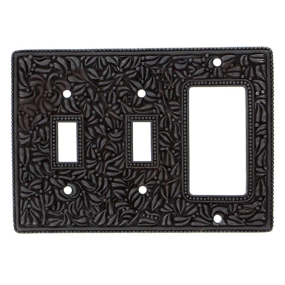 Vicenza WP7012-OB San Michele Wall Plate Double Toggle/Dimmer in Oil-Rubbed Bronze