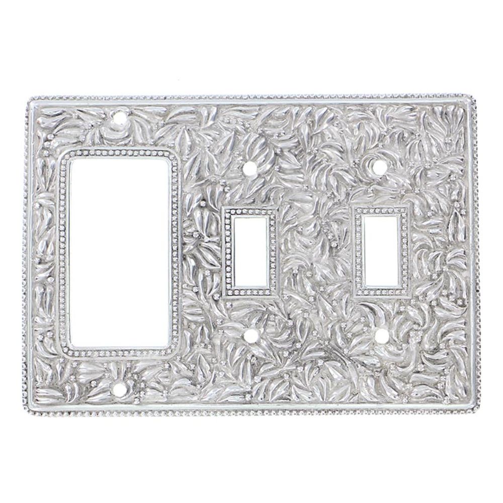 Vicenza WP7012-PN San Michele Wall Plate Double Toggle/Dimmer in Polished Nickel