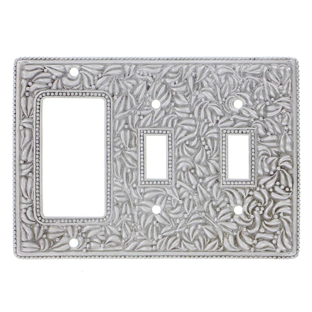 Vicenza WP7012-SN San Michele Wall Plate Double Toggle/Dimmer in Satin Nickel