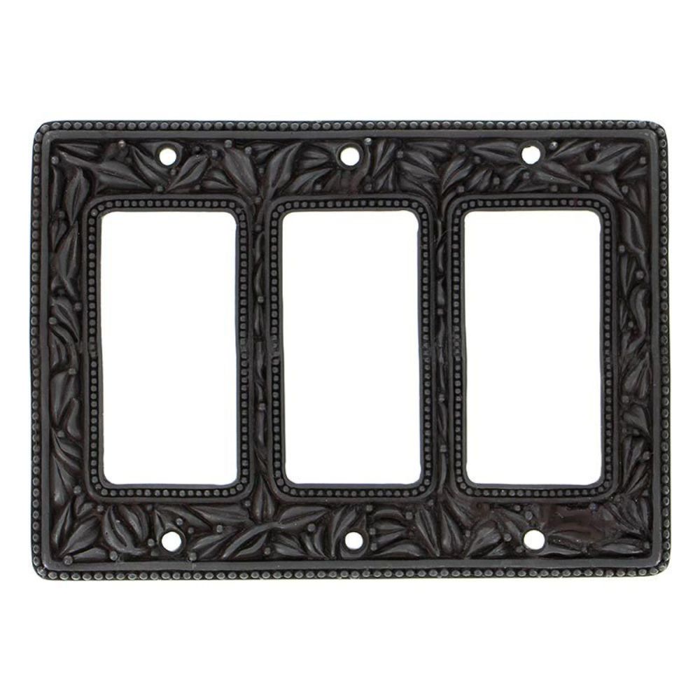 Vicenza WP7013-OB San Michele Wall Plate Triple Dimmer in Oil-Rubbed Bronze
