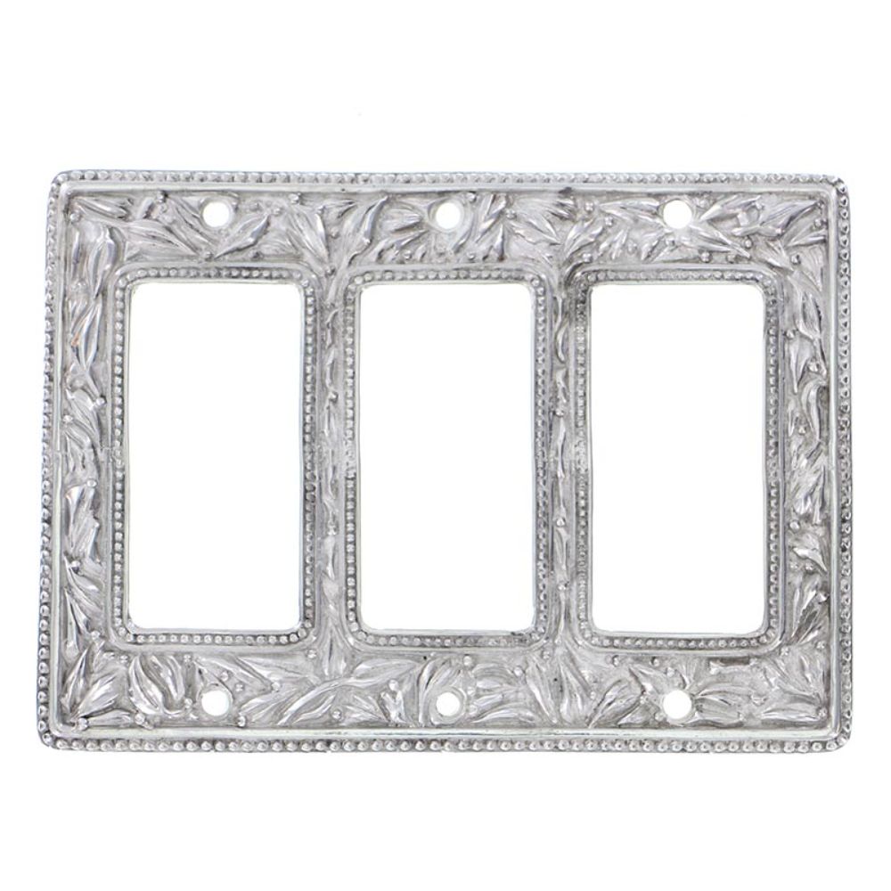 Vicenza WP7013-PS San Michele Wall Plate Triple Dimmer in Polished Silver