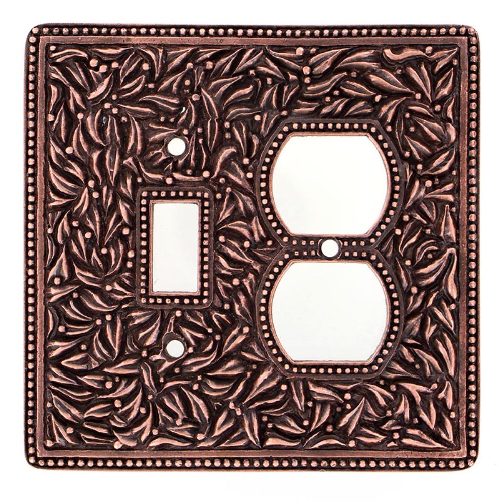 Vicenza WPJ7000-AC San Michele Wall Plate Jumbo Outlet/Toggle in Antique Copper