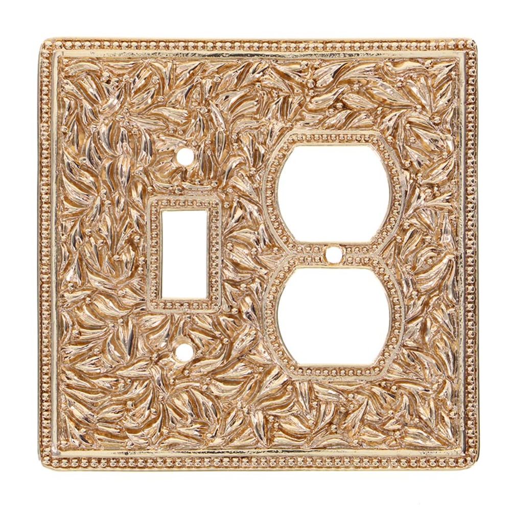 Vicenza WPJ7000-PG San Michele Wall Plate Jumbo Outlet/Toggle in Polished Gold