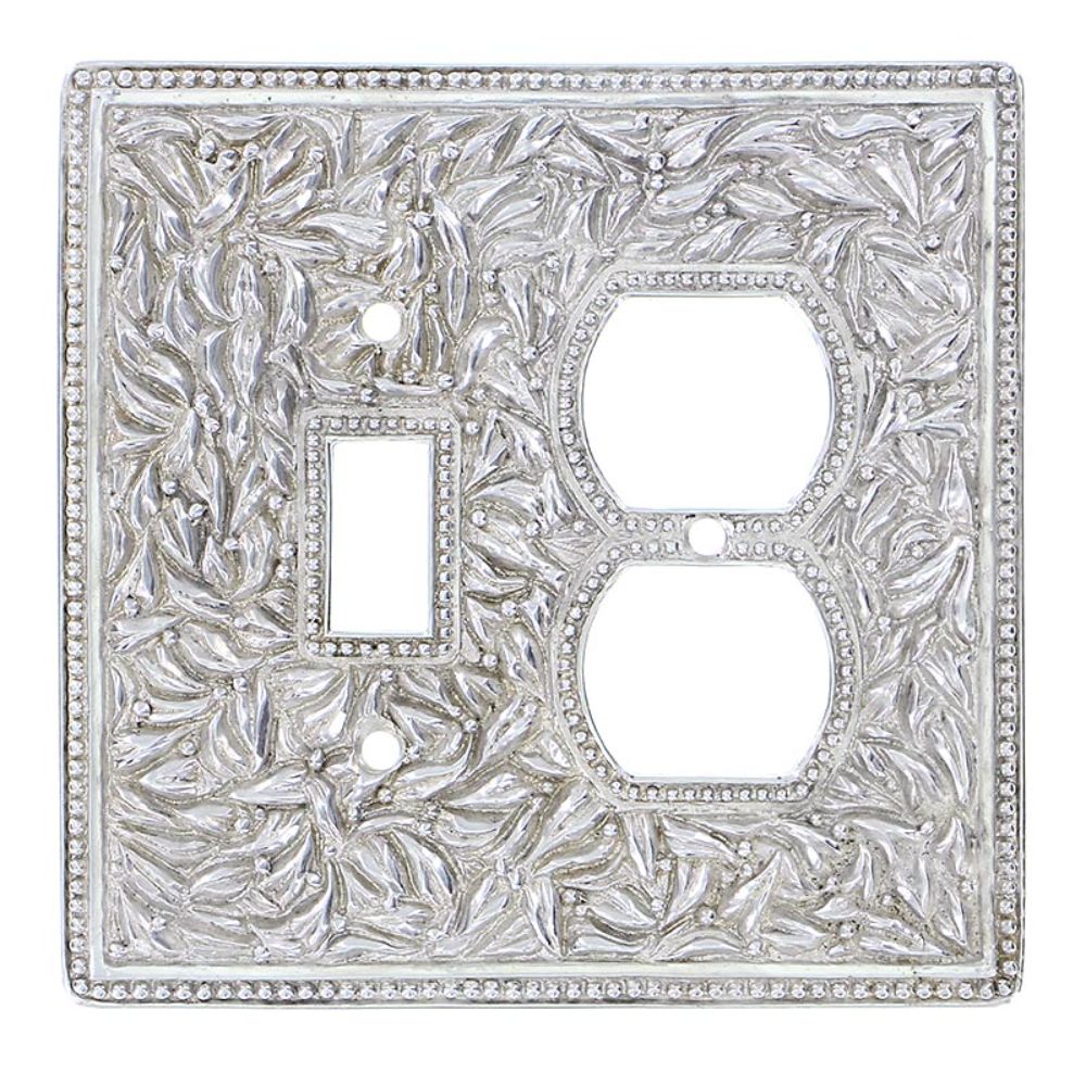 Vicenza WPJ7000-PN San Michele Wall Plate Jumbo Outlet/Toggle in Polished Nickel