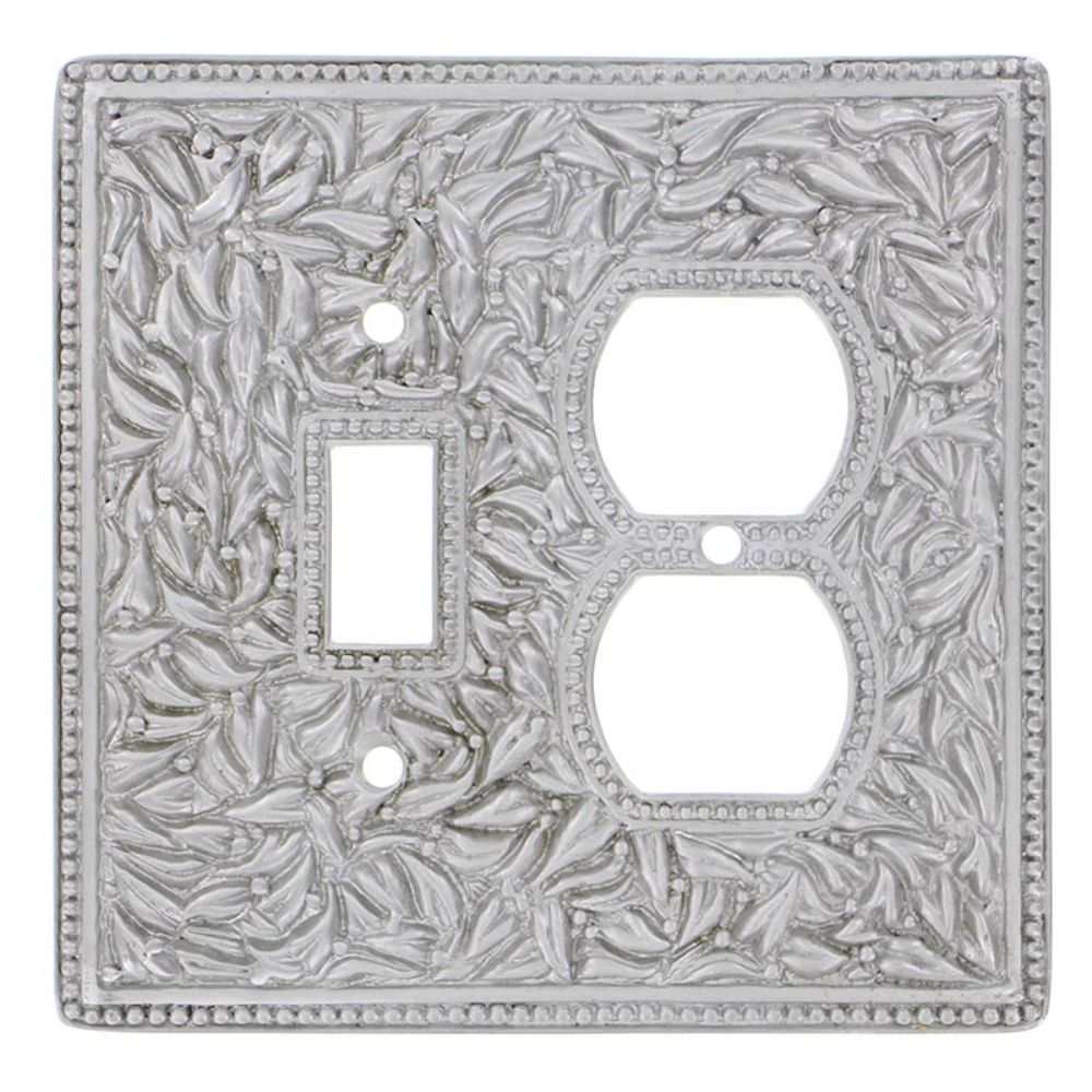 Vicenza WPJ7000-SN San Michele Wall Plate Jumbo Outlet/Toggle in Satin Nickel
