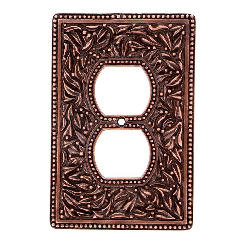 Vicenza WPJ7001-AC San Michele Wall Plate Jumbo Outlet in Antique Copper