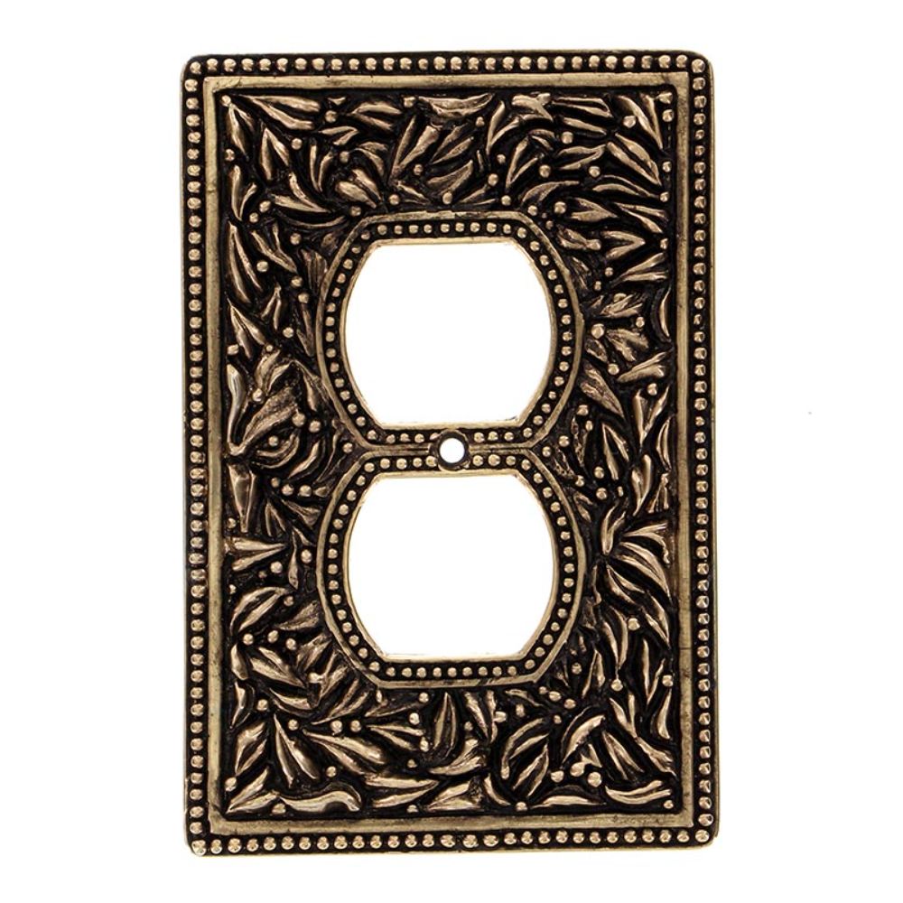 Vicenza WPJ7001-AG San Michele Wall Plate Jumbo Outlet in Antique Gold