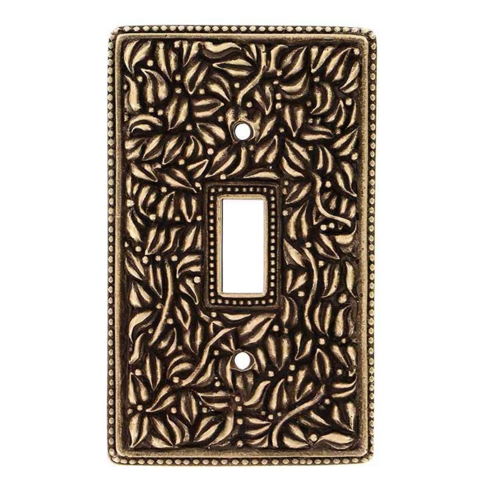 Vicenza WPJ7002-AB San Michele Wall Plate Jumbo Toggle in Antique Brass