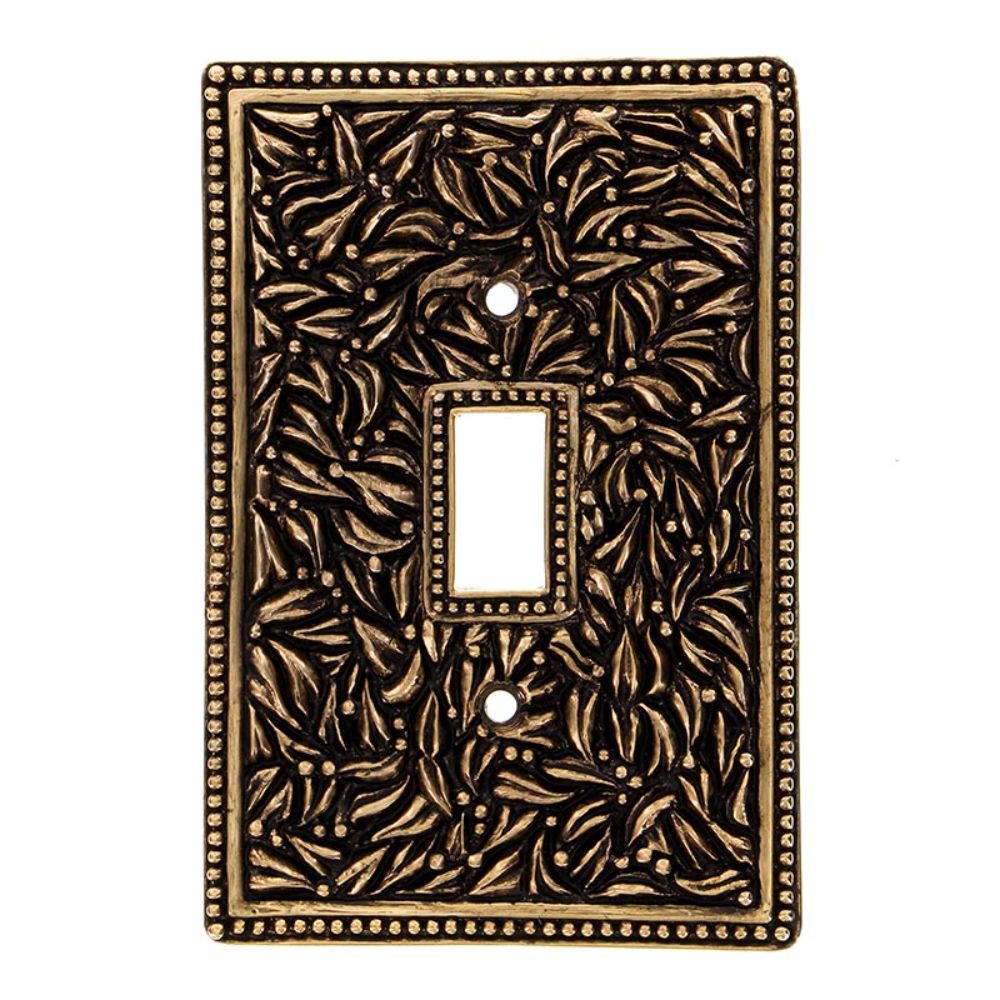 Vicenza WPJ7002-AG San Michele Wall Plate Jumbo Toggle in Antique Gold