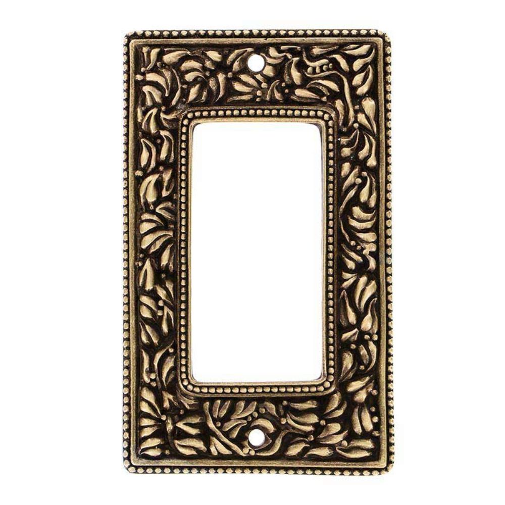 Vicenza WPJ7004-AB San Michele Wall Plate Jumbo Dimmer in Antique Brass