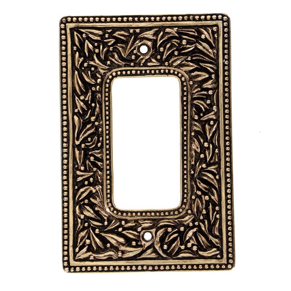 Vicenza WPJ7004-AG San Michele Wall Plate Jumbo Dimmer in Antique Gold