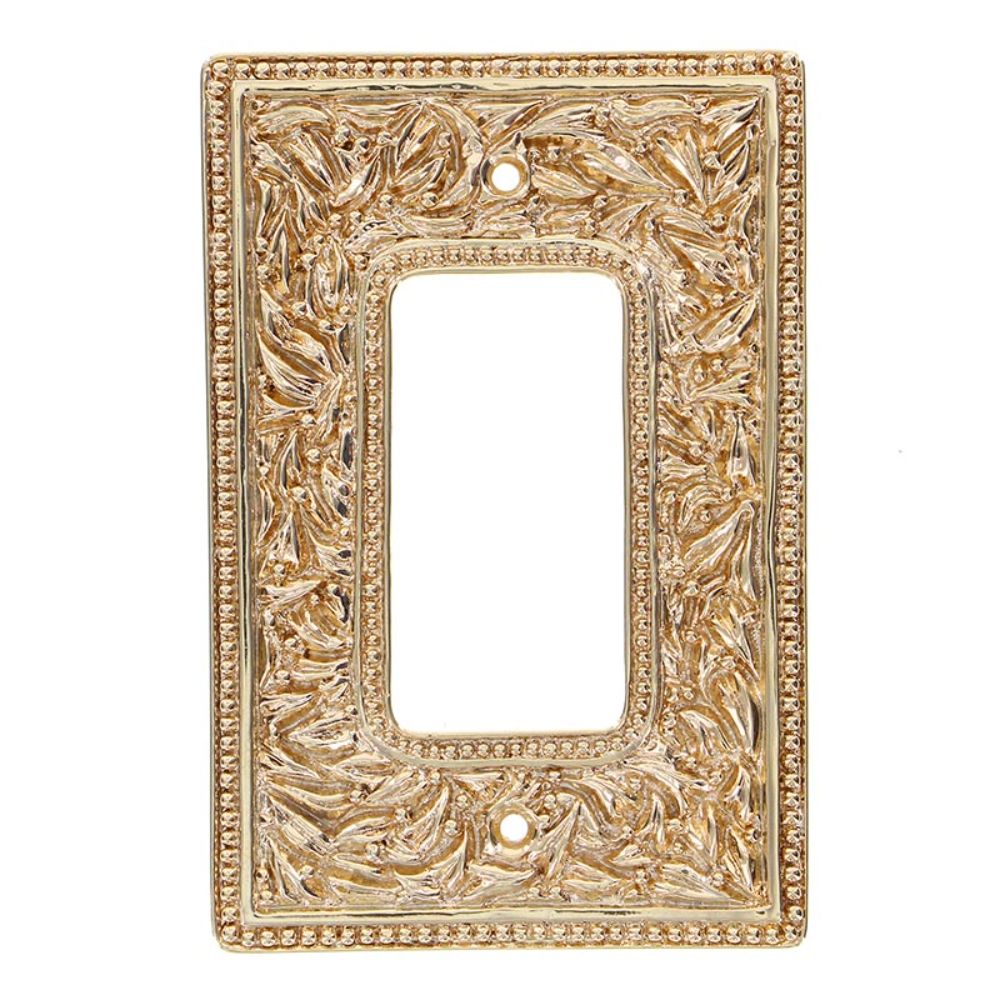 Vicenza WPJ7004-PG San Michele Wall Plate Jumbo Dimmer in Polished Gold