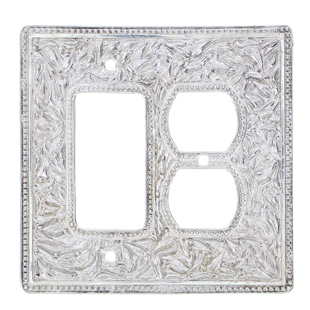 Vicenza WPJ7011-PN San Michele Wall Plate Jumbo Dimmer/Outlet in Polished Nickel