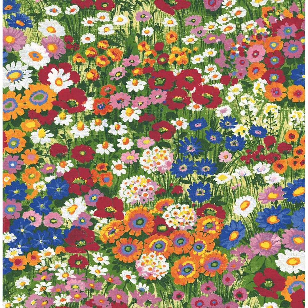 NextWall NW46101 Floral Meadow Wallpaper in Multicolored
