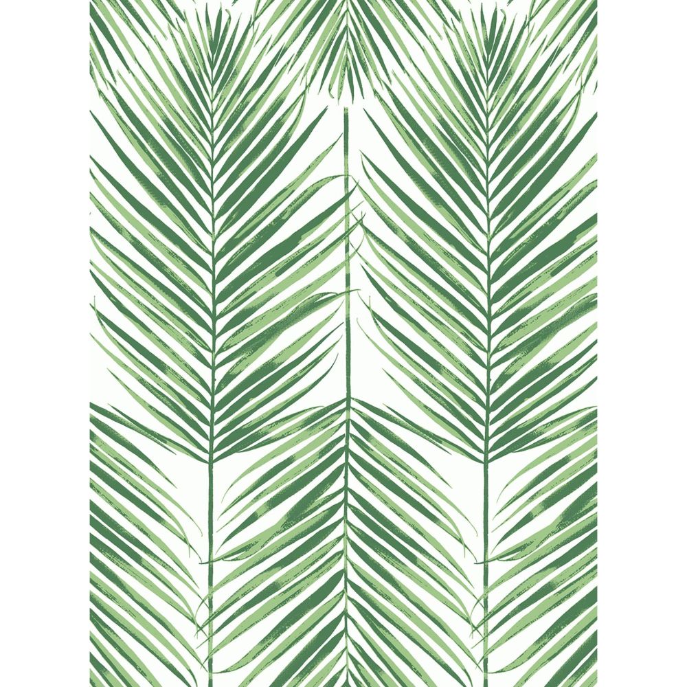 NextWall NW47404 Paradise Palms  Wallpaper in Greenery