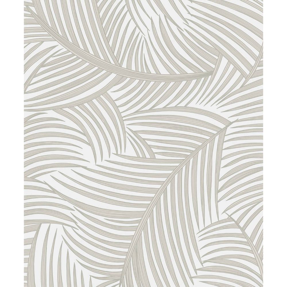 NextWall NW51907 Tossed Palm Fronds Wallpaper in Sea Salt