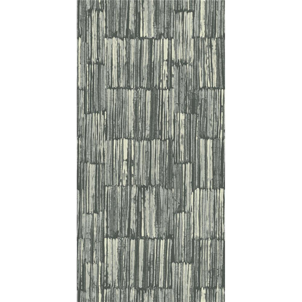 Wallquest AR30200 Nouveau Tooth Faux Wallpaper in Grey