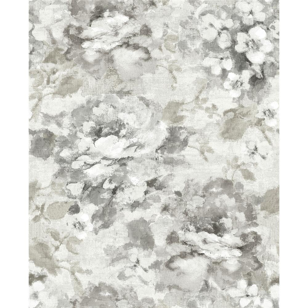 Wallquest AR30500 Nouveau Floral Wallpaper in Neutral