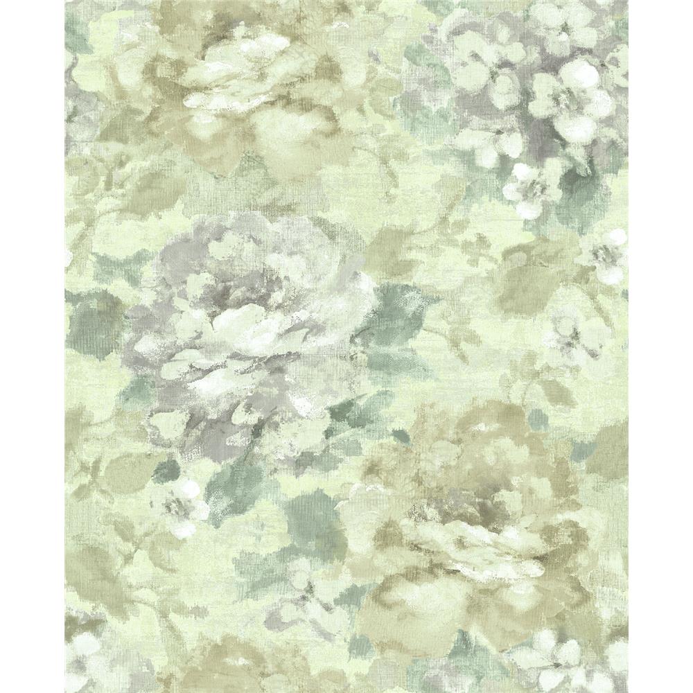 Wallquest AR30505 Nouveau Floral Wallpaper in Neutral