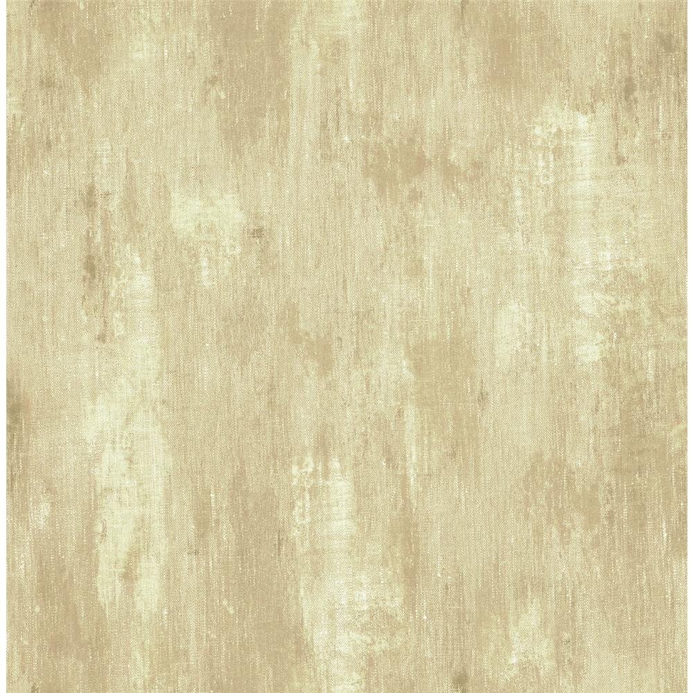 Wallquest AR30901 Nouveau Rough Linen Faux Finish Wallpaper in Brown