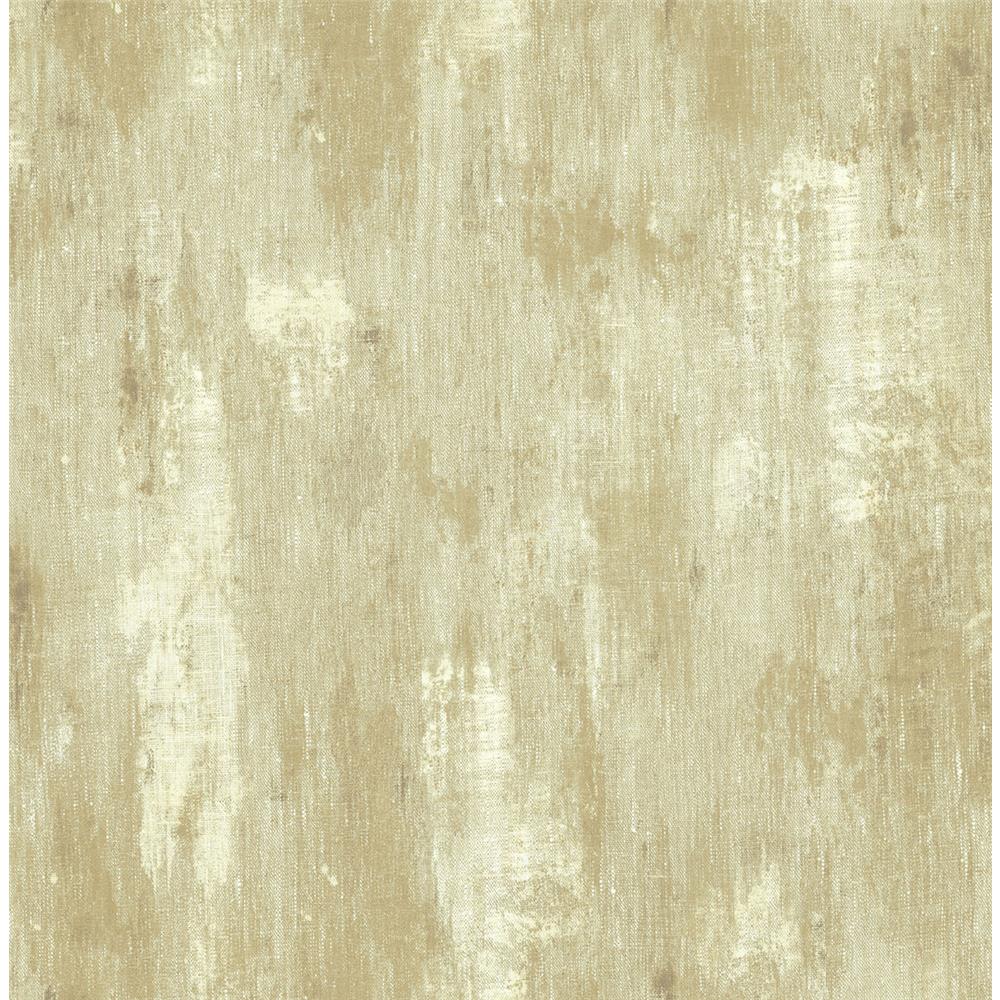Wallquest AR30907 Nouveau Rough Linen Faux Finish Wallpaper in Beige