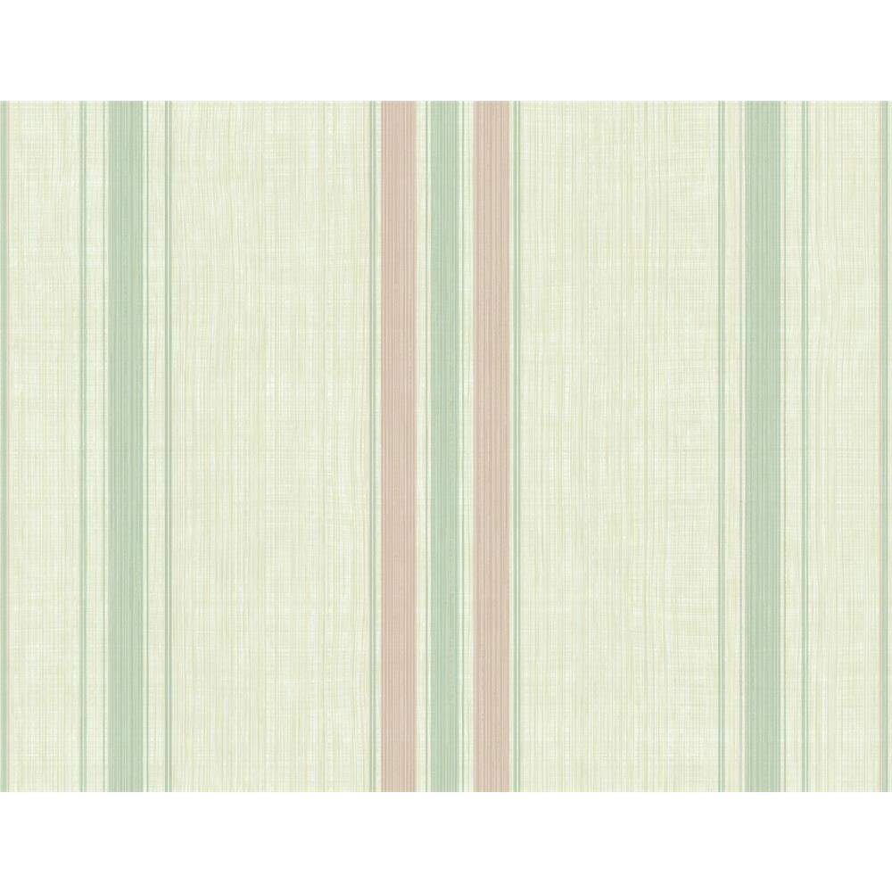 Wallquest BM60804 Balmoral Sean Striped Wallpaper in Green