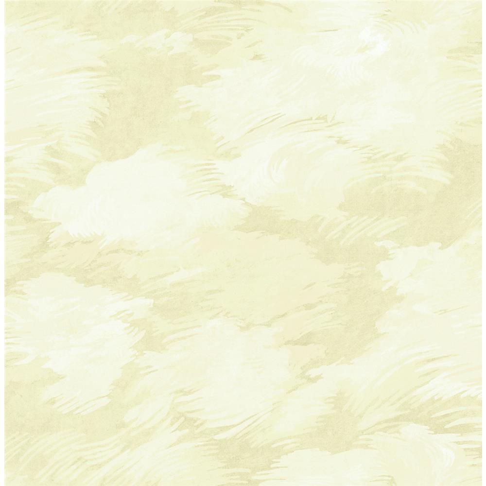 Wallquest BM61401 Balmoral Whisp Faux Wallpaper in Yellow