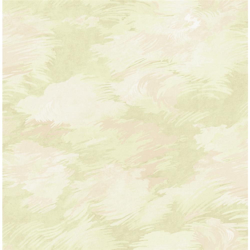 Wallquest BM61403 Balmoral Whisp Faux Wallpaper in Yellow