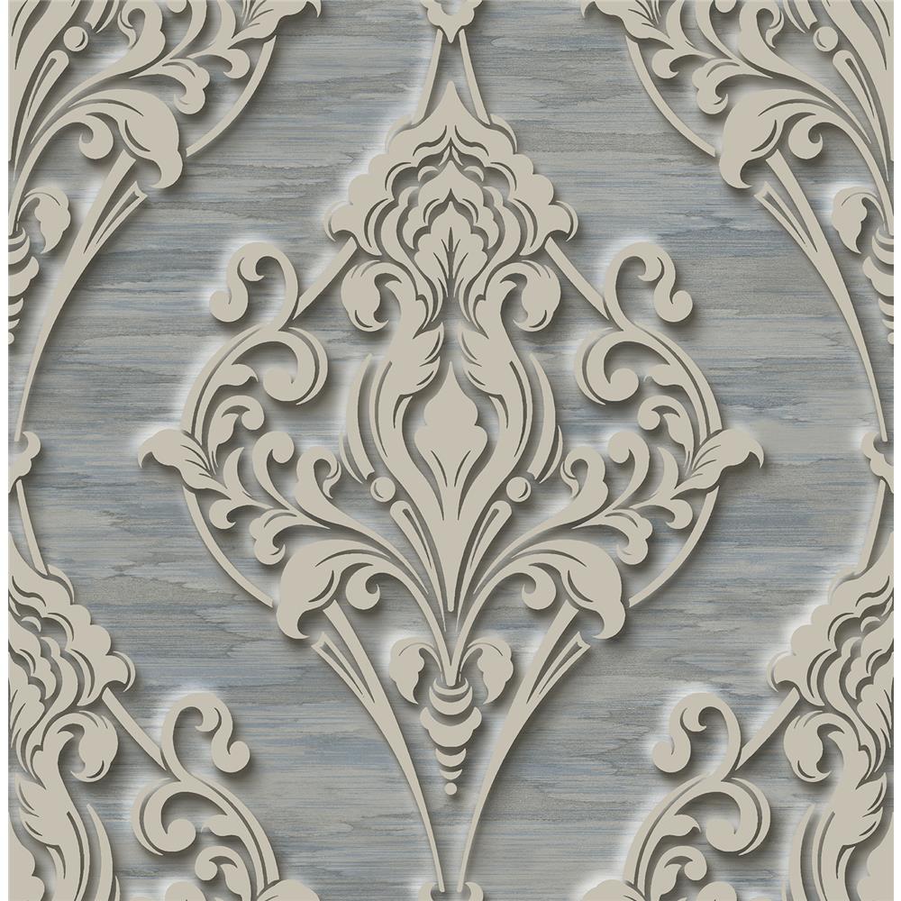 DS60302 - Wallquest DS60302 3D Classical Ogee Wallpaper - GoingDecor