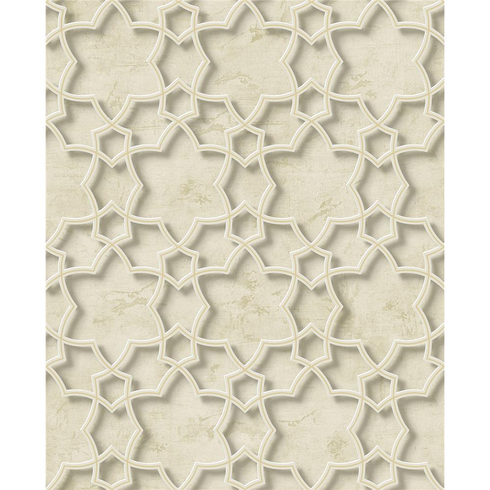 Wallquest DS60605 3D Classical Islamic Lattice Wallpaper