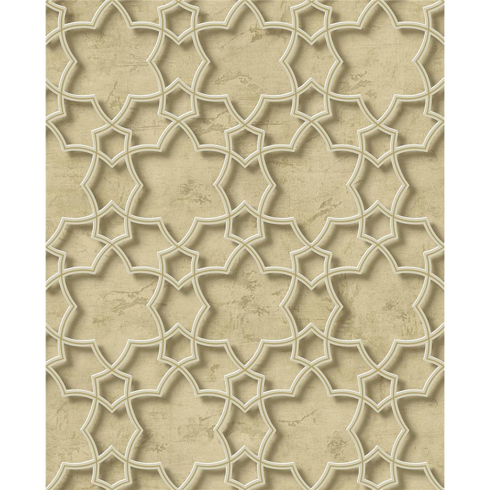 Wallquest DS60607 3D Classical Islamic Lattice Wallpaper