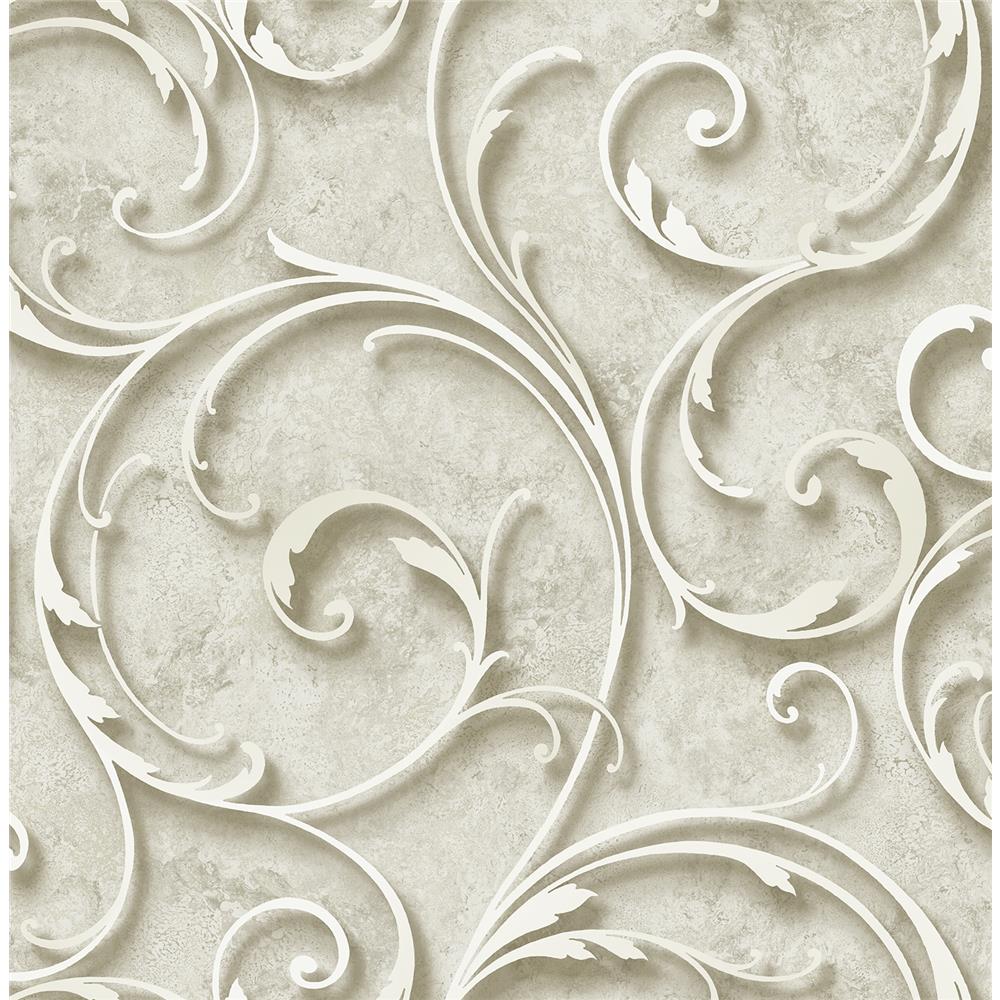 Wallquest DS60805 3D Classical Scroll Wallpaper