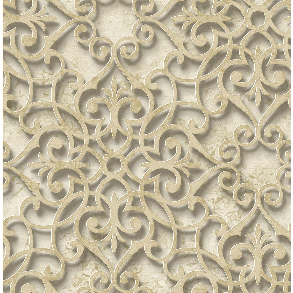 Wallquest DS60917 3D Classical Medallion Wallpaper
