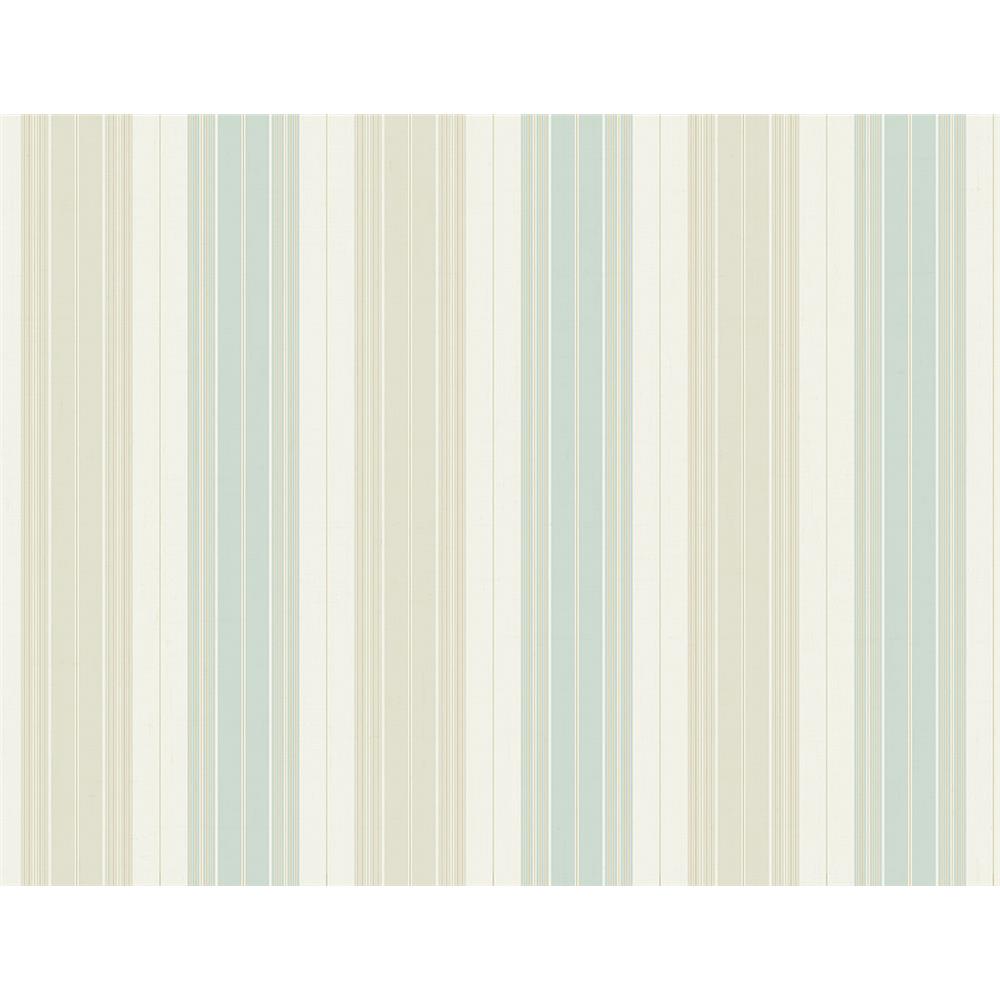 Wallquest FL90604 French Cameo Hudson Striped Wallpaper in Green